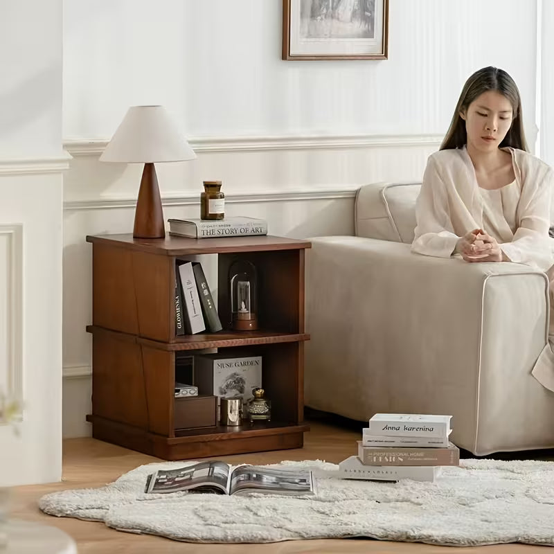 4‑Tier Ladder Bookshelf – Heavy‑Duty Foldable Wood Bookcase with Freestanding or Wall‑Mount Corner Design