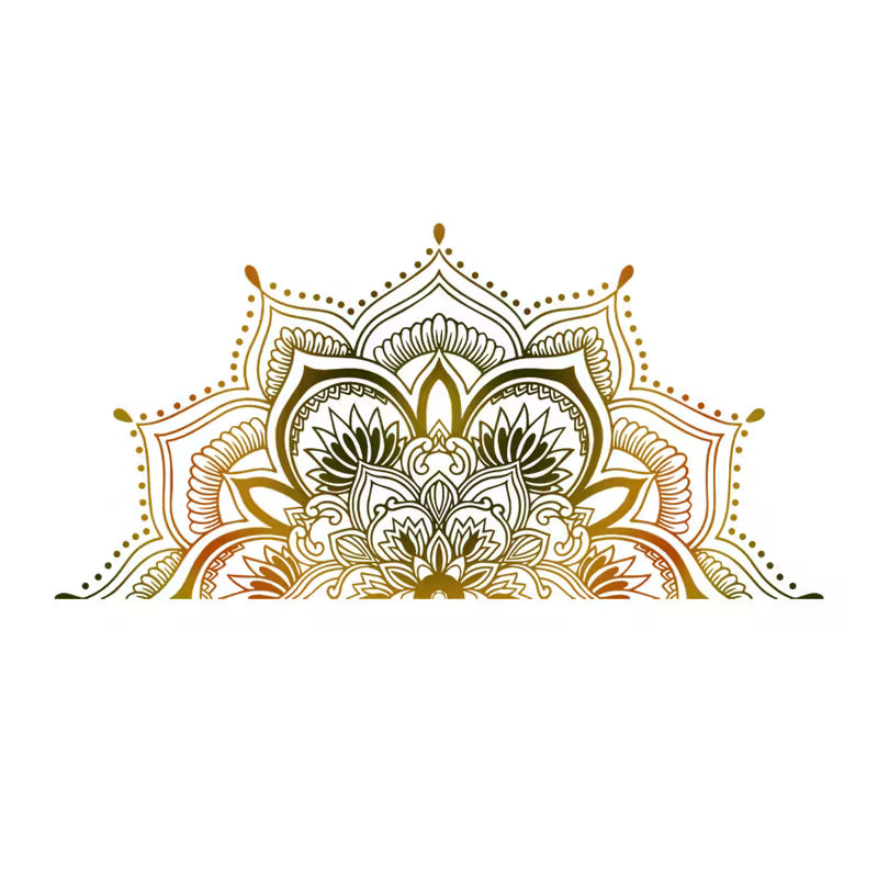 Large Mandala Flower Wall Sticker – Self‑Adhesive Boho Wall Art for Living Rooms, Bedrooms & Offices