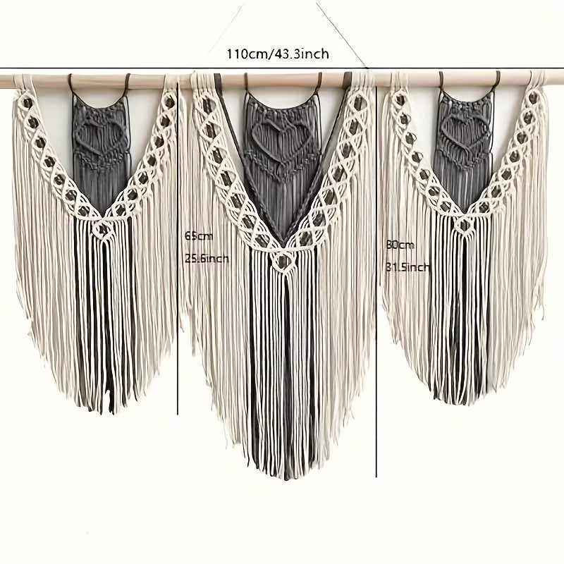 Large Bohemian Wall Tapestry – Color‑Block & Patterned Decorative Hanging (4 Designs)