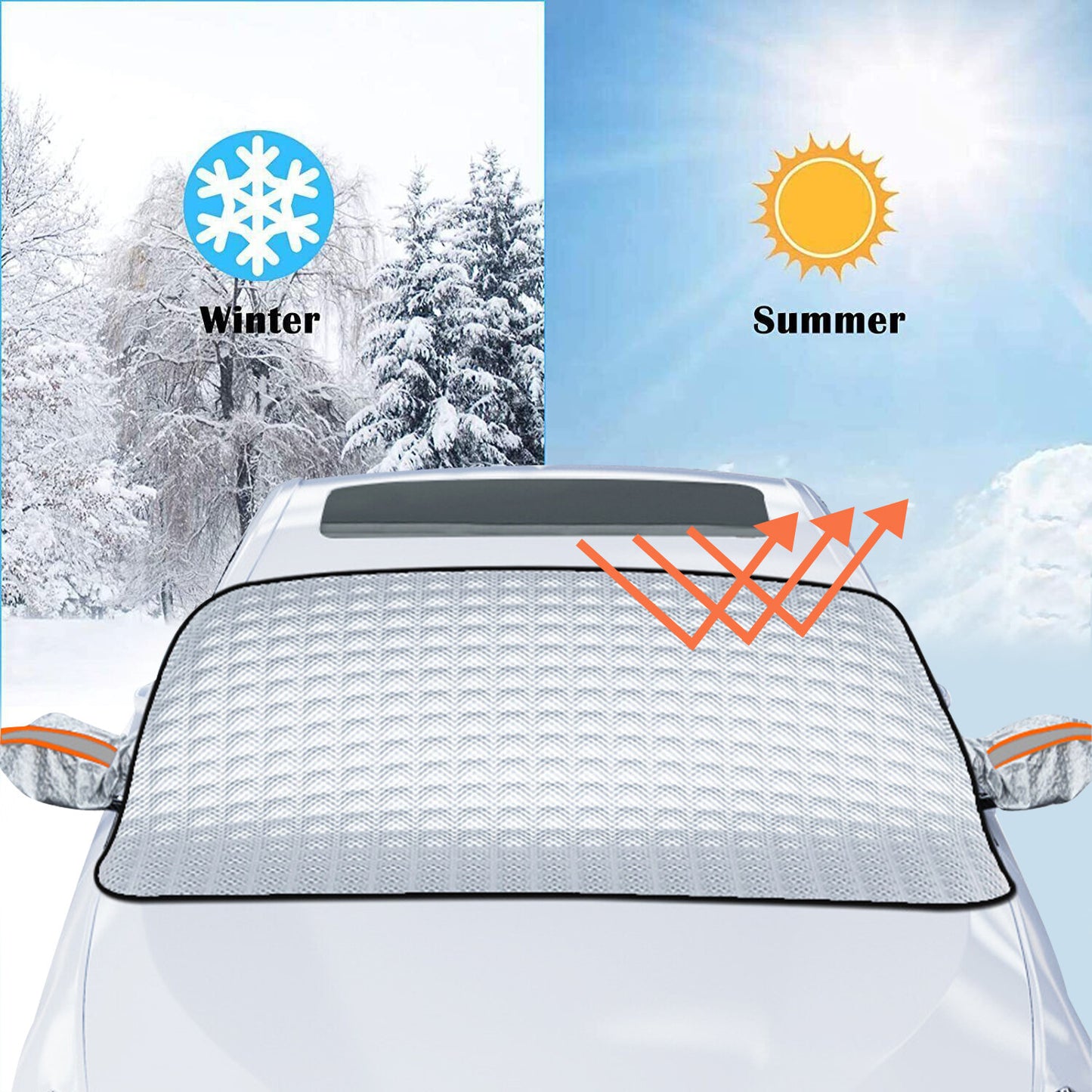 Universal Car Windshield Snow Cover Magnetic Winter Ice Frost Guard Protector