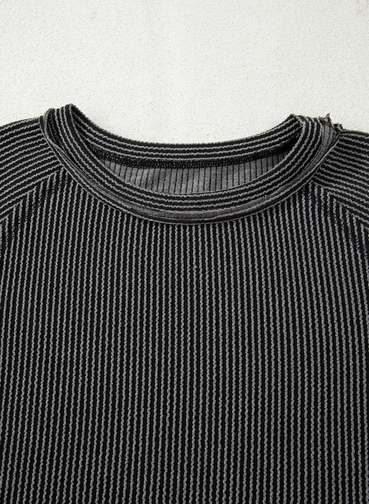 Jet Stream Corded Lantern Sleeve Top High Waist Ruffled Mini Skirt Set