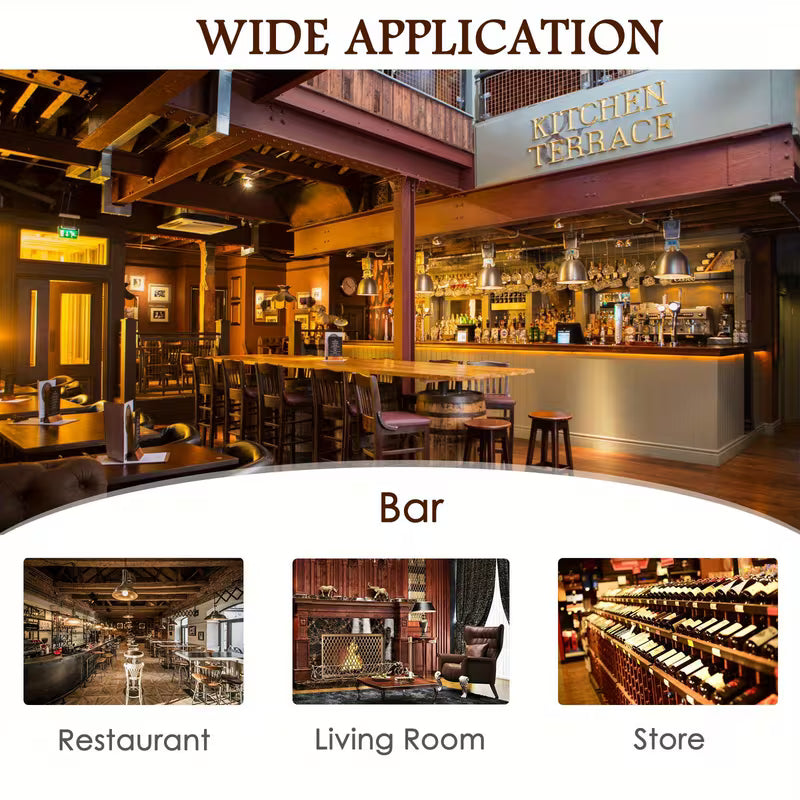 Italian Globe Bar Stand – Rolling Wine Cabinet with World Map, Bottle Storage & Eucalyptus Wood Frame (Walnut)